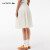鳄鱼（LACOSTE）法国女装24春季时尚纯色运动半身裙百褶裙JF7104 70V米白色 32 150