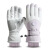 户外滑雪手套冬季男女骑防滑加绒加厚保暖手套防水触屏 SK15;粉色(女款) 均码