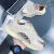 豹瑟（BAOSE）飞织网鞋男生运动鞋2021夏季小白鞋男款潮流百搭透气网面薄款跑步鞋子多运动好走路 主图款米色 (国潮百搭款) 39