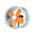 汉河 圆筒抽风机工业排风扇换气扇强力抽油烟机 10寸
