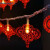 贝工 LED中国结灯串 节日小彩灯 喜庆红色小灯笼节庆用品新年装饰灯 电池款10米80灯