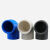 定制PVC弯头2025324050637590110塑料管件白灰蓝直角90度弯头 20灰色
