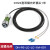 光纤快速连接器 防水IP67光纤圆形航插头插座 DH24型光纤套装(3米线)
