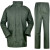 分体绿雨衣橄榄绿抢险救援户外保安徒步雨衣 单位绿雨衣有口袋 M
