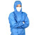 挺固 防护服连体带帽化学实验室蓝色全身工作防尘服 1件起批 XXL 3天