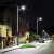 路灯户外灯新农村6米5米工程高杆灯一体化带灯杆 豪华款-500W正白光(十年0电费)