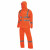 安大叔D763/C890反光雨衣裤套装3M视觉丽材料髙警示PVC防水涂层布 荧光橙 XXL