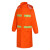 忽风雨衣长款橙色全身连体劳保物业园林环卫保洁救援反光防水服 PU橙色上衣(内衬网格)+黑裤子 XL