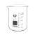 沸耐笙 SY-0156 大小玻璃烧杯带柄高温化学实验器材平皿 100mL 2个/包