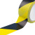犀跃 车间划线安全标识胶带 PVC斑马线胶带警示胶带 4.8CM宽*18M长 黑黄斜纹