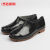 HKFZ卫生靴大码白色雨鞋厂工作雨靴防滑防油耐酸碱厨师水鞋 黑色低帮食品靴 36