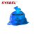 西斯贝尔（SYSBEL）废弃物处理袋防火垃圾桶垃圾袋金属垃圾桶垃圾袋生化垃圾桶垃圾袋危废品处理桶 蓝色 10个/包大号150*90（长宽/cm）6丝 现货