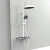意大利GESSI淋浴套装白色恒温 淋浴器置物壁挂式增压 两功能枪灰恒温款