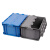 加厚塑料带翻盖物流箱周转箱中转长方形EU收纳箱子储物箱大号胶框 加厚300*200*150mm蓝 蓝色带翻盖