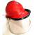 LNG加气站耐低温防护面屏防雾防飞溅面罩液氮防冻面屏冲击安全帽 面屏+支架