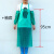 PVC围裙 防水放油透明围裙加厚厨房食堂水产工厂女简约加长耐围腰 绿色中号围裙加袖套一套