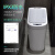 NST纳仕达智能感应垃圾桶 家用自动厕所浴室电动带盖卫生间便纸桶 7L 米白色配套普通电池 7L