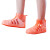 劳保佳 雨鞋套 便携雨鞋雨靴套 男女防滑耐磨防雨靴套 亮橘色 44-45码