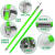 高压令克棒拉闸杆10kV伸缩绝缘杆电工防雨操作杆绿色变压器电杆 35kV 3节4.5米(防雨型) +包