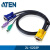 ATEN 宏正 2L-5203P 工业用3米PS/2接口切換器线缆 提供HDB及PS/2接口(电脑端)  三合一(鼠标/键盘/显示)SPHD接口(KVM切換器端)