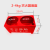 灭火器底座箱子消防箱支架固定双孔半截箱落地架2kg到8kg通用 红色2-4KG(加厚)双孔底座 放2个