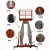 艾科堡 铝合金升降机双柱升高10米橙色高空作业平台移动升降车梯 AKB-SJJ-12