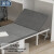 浦镕折叠床阳台便携式简易床躺椅单人床PR693豪华款灰色宽0.75米