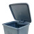 兰诗（LAUTEE）LJT0007 脚踏式垃圾桶 办公室厨房大号商用带盖脚踩垃圾箱 灰色-15L