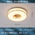 仁聚益新中式吸顶灯全铜卧室灯圆形书房客厅餐厅中国风简约LED中式灯具 TSF991-圆形40cm-荷花