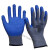千井皱纹塑胶手套浸胶耐磨防滑橡胶工作劳保防护胶皮手套 紫色皱纹24双装