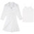 崽白极简衬衫裙小众设计感褶皱衬衫式连衣裙套装女背心搭清新收腰 白色 S