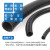 PE塑料波纹管穿线软管塑料软管黑色电线电缆护套闭口  PE-AD15.8 (80米)内径12 PE-AD20 1米价