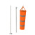 月桐（yuetong）反光风向袋含杆套装 YT-FXDF03 含1.5m风向袋+总长2.2m不锈钢杆+配送3个安装螺丝 橙色反光
