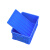 炅石塑料周转箱520*350*215mm零件盒储物整理箱仓储收纳箱 蓝色带盖PCDG-BU5235-215