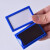 ONEVAN仓库磁性标签磁铁标牌库房材料卡套档案柜文件柜标识牌强磁姓名贴 2.8*5.1蓝色