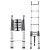 加厚铝合金人字梯升降竹节梯多功能折叠伸缩铝梯直梯子定制 (德标升级款)人字梯3.2+3.2米