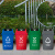 科力邦（Kelibang） 户外垃圾桶 大号环卫垃圾桶分类垃圾桶厨余有害商用景区物业翻盖垃圾桶40L KB1031 蓝色