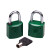 沸耐笙 FNS-24510 电力表箱锁物业小区KL同芯锁/绿色 30mm梅花塑钢锁/锌合金锁芯通开 1把
