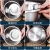 谋福 不锈钢盆圆形汤盆 厨房烘焙打蛋盆加厚和面盆（304盆+304盖子  20CM）