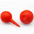 鸣固 实验用橡胶洗耳球  皮老虎吹气球清洁球 90ml直径60mm3个ZS1124