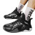 AT安崉时尚男鞋篮球鞋运动休闲鞋防滑运动鞋皮面篮球鞋49-45at 8805白黑 39