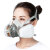 仁聚益6200防毒面具甲醛口罩喷漆专用气体防尘化工农煤矿活性炭面罩 6200七件套（整套）一只