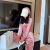 YQCK中年妇女穿的衣服西服秋季女装休闲套装港风丝绒连帽开衫短款外套 粉色套装 XL 建议115~130