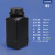 达尼胜塑料方瓶 广口瓶试剂瓶固体瓶 大口密封溶液瓶 1L 黑色+黑盖（120个一件） 