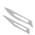 希万辉  不锈钢刀柄 手术刀柄 标本制作工具 雕刻刀 实验室生物解剖刀 5包23号