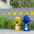 卡通垃圾桶大号带盖幼儿园室外消防栓可爱创意分类户外商用垃圾箱定制 黄桶红帽*小号