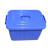 珠塑 低压储物箱 收纳整理箱 抗压塑料周转箱 15个/组 6864# 蓝色 白色 购买请备注颜色