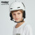 PROPRO儿童青少年一体成型单双板滑雪头盔成人滑雪运动透气保暖安全盔 白色墨镜狗 S码