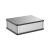 铝合金外壳控制器防水盒铝型材壳体电源密封盒铝盒子定做150*115 B款15011550墨玉黑深灰塑盖