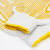 洁安康劳保点塑手套加厚黄点珠手套胶白纱线手套防滑耐用棉纱防护 黄色点珠600克：12双价格 XL